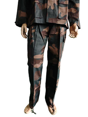Men's Military BDU Camo Jacket & Pants Set - 65/35 Poly-Cotton Tactical Workwear