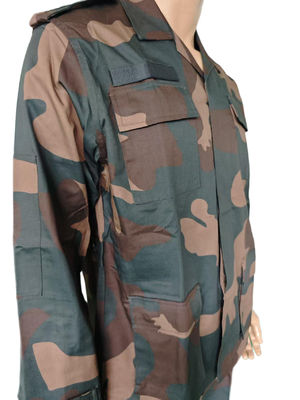 Men's Military BDU Camo Jacket & Pants Set - 65/35 Poly-Cotton Tactical Workwear