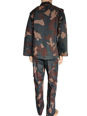 Men's Military BDU Camo Jacket & Pants Set - 65/35 Poly-Cotton Tactical Workwear