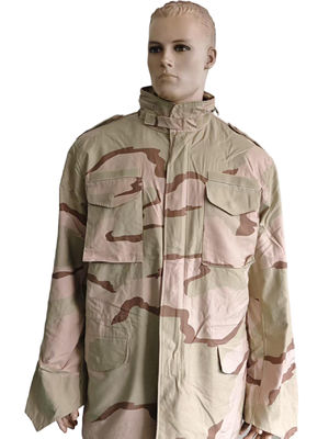 Durable Camo Battlefield Jacket with Stand - Up Collar