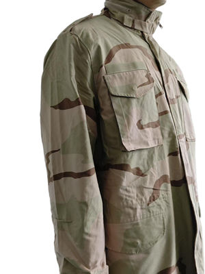 Durable Camo Battlefield Jacket with Stand - Up Collar