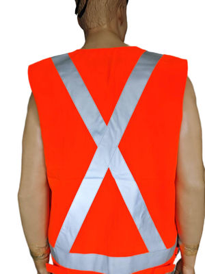 High-Visibility Reflective Safety Vest - Fluorescent Orange