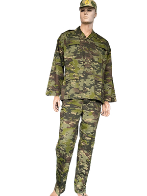 Green Custom 65 Polyester 35 Cotton BDU Long Sleeve Tactical Combat Suit Jacket Camo Pants